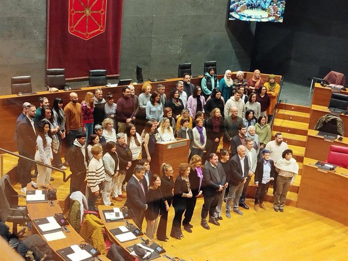 Acto celebrado en el Parlamento de Navarra con motivo del Día Internacional de los Derechos Humanos