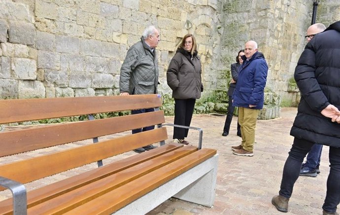 Visita a las obras ejecutadas por Diputación en Astudillo