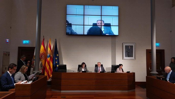 Pleno de la Diputación Provincial de Zaragoza (DPZ).