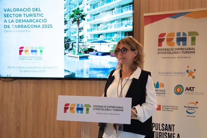 La presidenta de la Federación Empresarial de Hostelería y Turismo de Tarragona (FEHT), Berta Cabré.