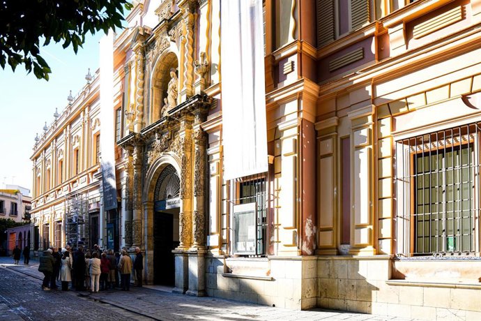 Fachada del Museo de Bellas Artes de Sevilla, en una foto de archivo.