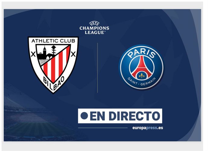 Onces Iniciales probables: Athletic - Paris Saint-Germain: resumen y estadísticas del partido de la jornada 6 de Champions