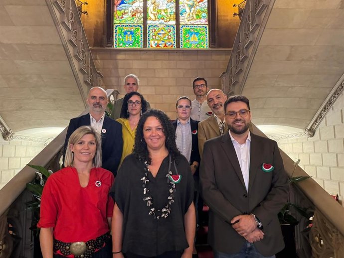 Los consellers del grupo socialista en el Consell de Mallorca.