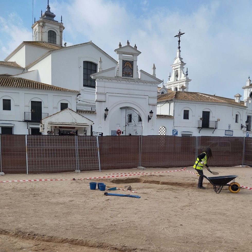 Trabajos arqueológicos en El Rocío.
