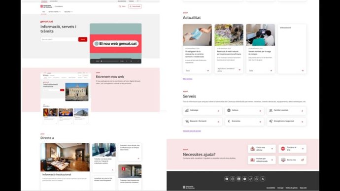 Nueva web de la Generalitat