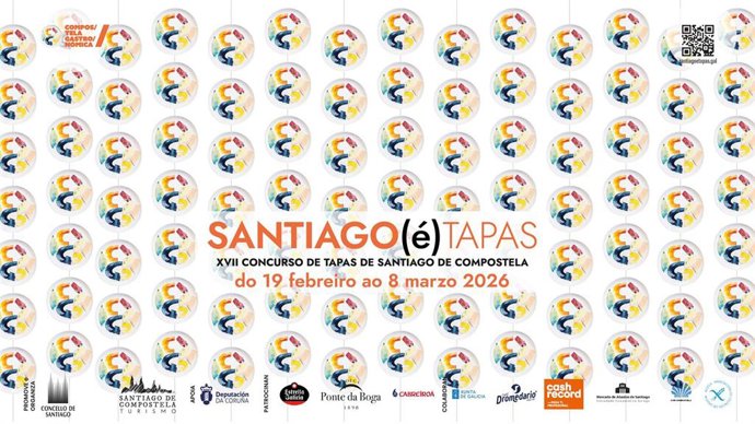 Cartel promocional de la nueva edición de 'Santiago(é)Tapas'