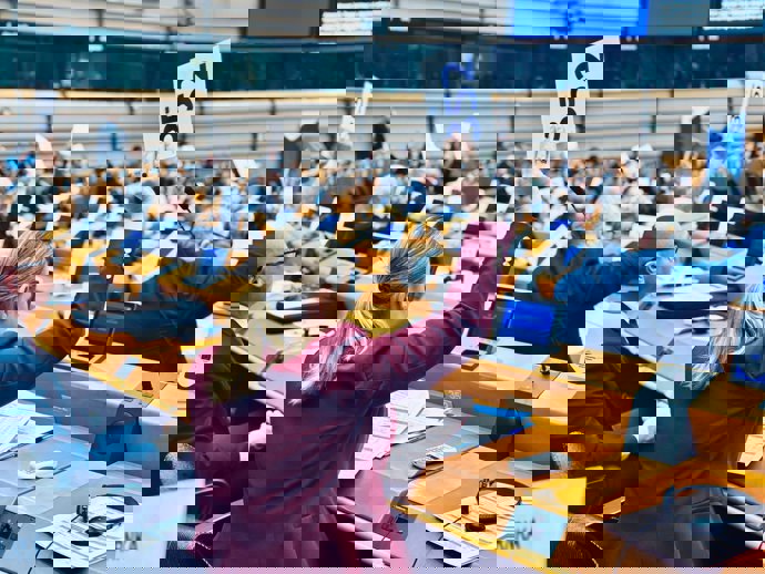 La presidenta del Govern, Marga Prohens, este miércoles en Bruselas.