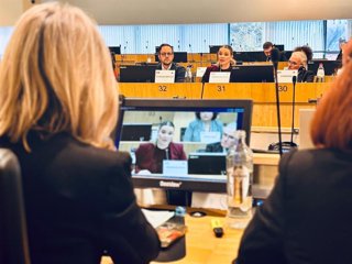 La presidenta del Govern, Marga Prohens, este miércoles en Bruselas.