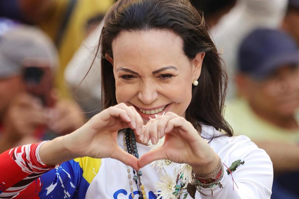 Archivo - Imagen de archivo de la opositora venezolana María Corina Machado
