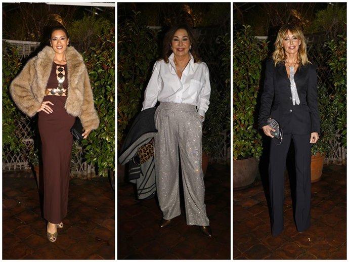 Los presentadores de Mediaset se han reencontrado para brindar por la Navidad