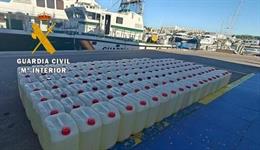 Incautan en Málaga casi 10.000 litros de gasolina para embarcaciones de alta velocidad dedicadas al narcotráfico