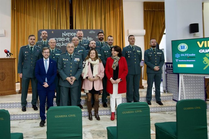 La consejera de Desarrollo Educativo y Formación Profesional, María del Carmen Castillo, en la presentación de la VII Edición de la Liga de Retos en el Ciberespacio National Cyber League de la Guardia Civil.