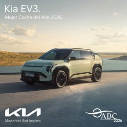 El Kia EV3 gana el Premio al Mejor Coche del Año 2026 del diario 'ABC'