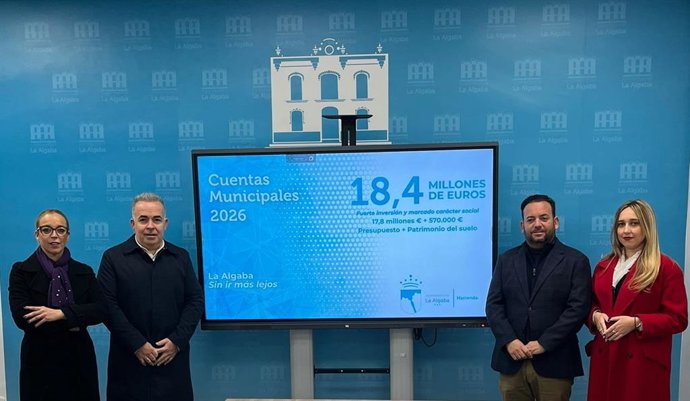 El Gobierno local muestra el Presupuesto de La Algaba para 2026, tras su aprobación en sesión plenaria.