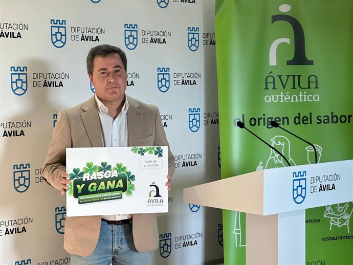 El vicepresidente de la Diputación, Jesús Martín, ha presentado este jueves la campaña Rasca y Gana de Navidad.