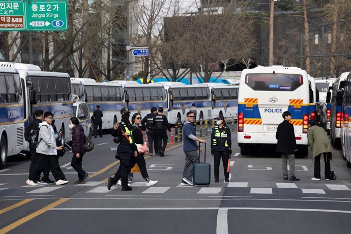 Archivo - Imagen de archivo de una calle de Corea del Sur.