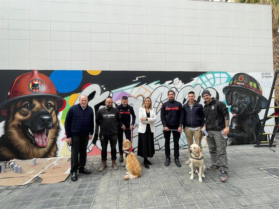 Imagen del mural homenaje