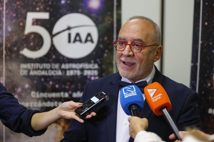 Archivo - Arquivo - O Secretário de Estado da Ciência, Inovação e Universidades, Juan Cruz Cigudosa, na cerimônia que marcou o 50º aniversário da fundação do Instituto Andaluz de Astrofísica (IAA-CSIC). Em 23 de outubro de 2025, em Granada, Andaluzia,