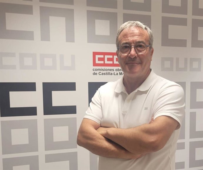 El secretario de Acción Sindical de CCOO CLM, Ángel León.