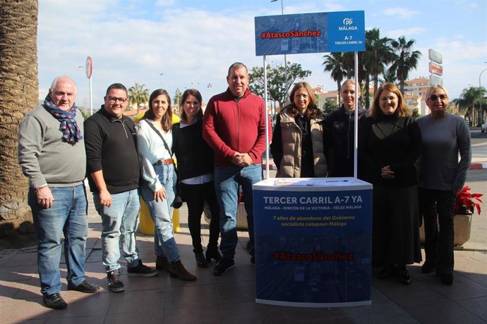 La presidenta del PP de Málaga, Patricia Navarro, en Algarrobo.