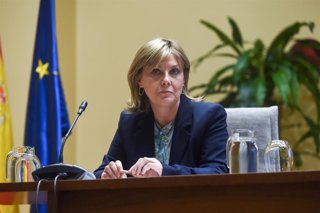 Archivo - La secretaria general de Inclusión, Elena Rodríguez, ofrece una rueda de prensa para informar acerca del análisis de los indicadores de pobreza en España, a 17 de octubre de 2024, en Madrid (España). 