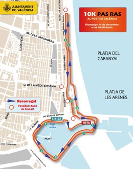 Recorregut de la 10K a València