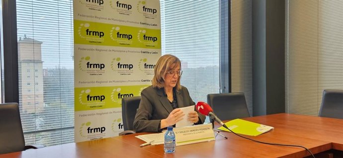 La presidenta de la FRMP, Ángeles Armisén, en rueda de prensa