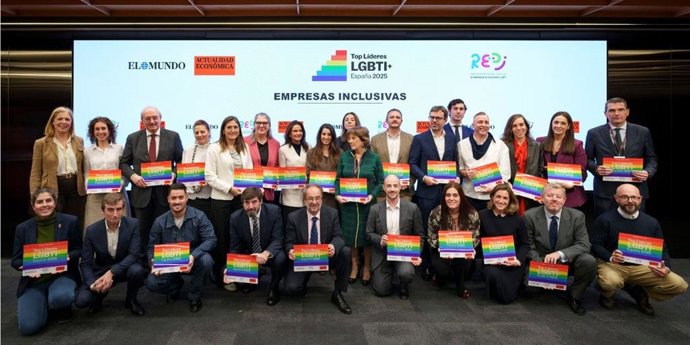 Distinguidos con los premios Top Líderes LGBTI+ 2025 de REDI y Actualidad Económica 25 empresas y 45 profesionales
