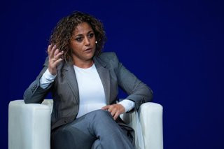 Beatriz Alvarez, president of Liga F, attends during the International Women’s Football Congress 2025 ELEVA at Ciudad del Futbol on November 20, 2025, in Las Rozas, Madrid, Spain.
