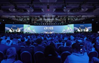 Conferencia en la feria de electrónica de consumo CES de Las Vegas (Estados Unidos)