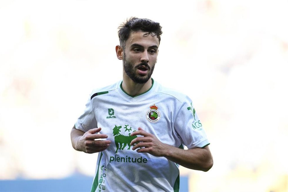 El jugador del Real Racing Club Andrés Martín