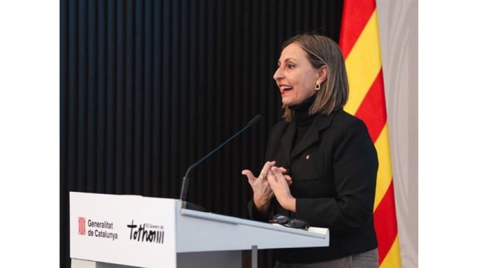 Eva Menor durante el acto