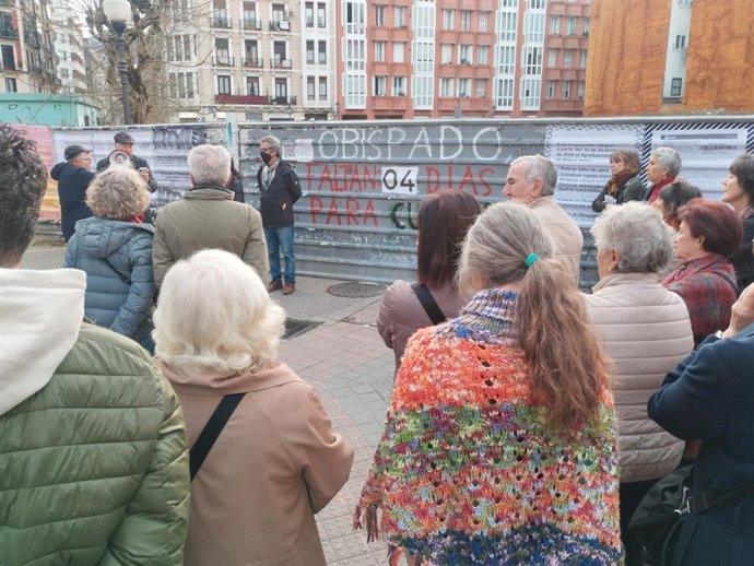 Concentración de Abando Habitable, en Bilbao