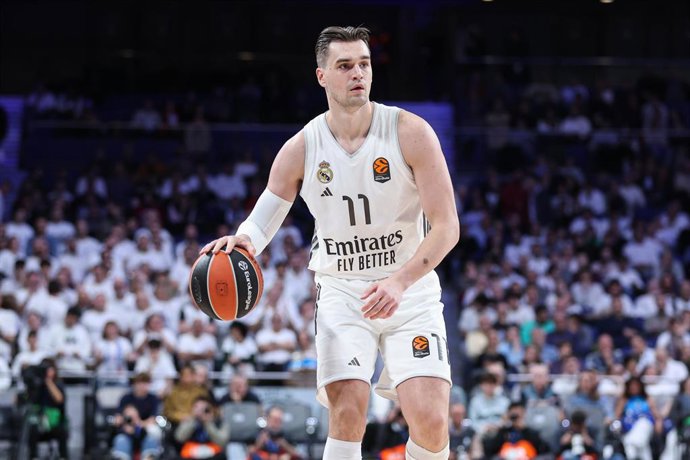 Mario Hezonja, en un partido con el Real Madrid.