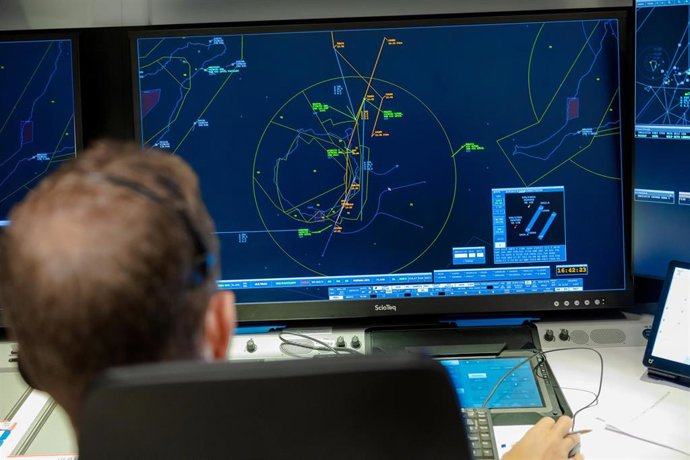 Centro de control de Enaire de Canarias.