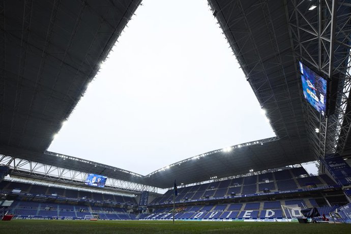 Archivo - A general view of Carlos Tartiere prior to the LaLiga Hypermotion Play Off Final 2nd Leg match match between Real Oviedo and CD Mirandes at Carlos Tartiere on June 21, 2025, in Oviedo, Spain.