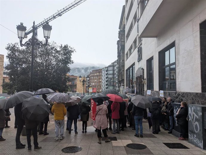 Concentración de CCOO Pensionistas