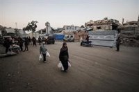 La OIM alerta de que casi 800.000 palestinos desplazados corren peligro en Gaza por una tormenta polar