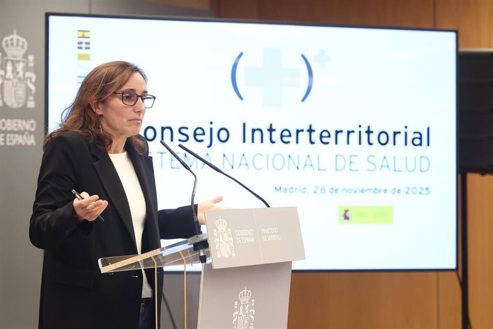Imagen de archivo de la ministra de Sanidad, Mónica García.
