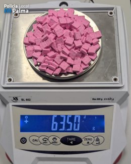 Más de 170 pastilllas de MDMA.