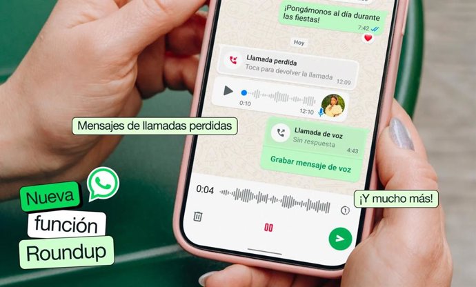 Novo recurso de mensagens de chamadas perdidas no WhatsApp.
