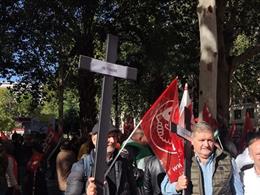 Imagen de archivo de una manifestación de UGT.