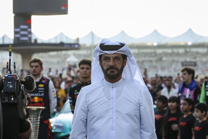 El presidente de la FIA, Mohammed Ben Sulayem, en el GP de Abu Dabi 2025.