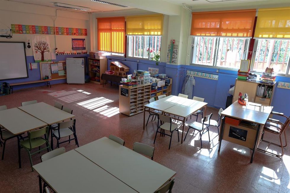 Archivo - Aula en un colegio