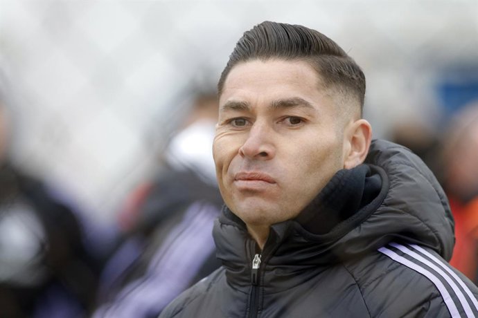 Futbol, O’Higgins vs Colo Colo, Fecha 17 Liga de Primera 2025.  El jugador de Colo Colo Oscar Opazo es fotografiado durante el partido de primera division contra O’Higgins disputado en el estadio Jorge Silva en San Fernando, Chile. 27/07/2025 Jorge