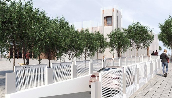 Archivo - Simulación del diseño de la actuación en la fachada del Mercado del Campillo.