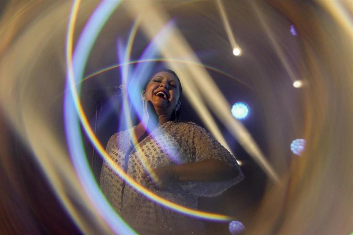 Archivo - La cantante Niña Pastori durante un concierto.