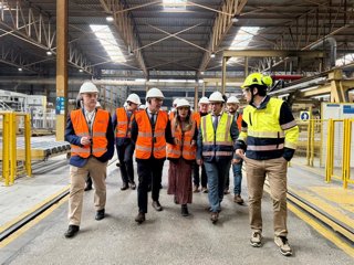Visita a Sonae Arauco, en Linares
