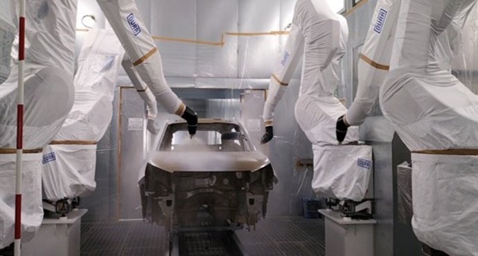 Archivo - Stellantis Vigo mejora su proceso de pintura, que reduce un 25% sus emisiones de CO2.