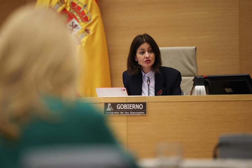 La ministra de Juventud e Infancia, Sira Rego, comparece ante la Comisión de Juventud e Infancia, en el Congreso de los Diputados, a 10 de diciembre de 2025, en Madrid (España). 